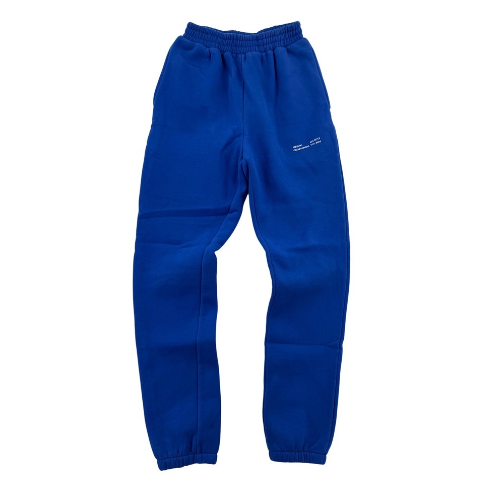 MESHKI Sweatpants Women XS Cobalt Blue Excellent High Rise Fleece Joggers